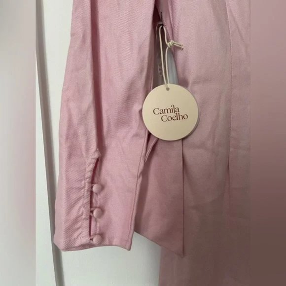 NWT Camila Coelho Alejo Mini Dress in Pink Lemonade - Picture 7 of 9